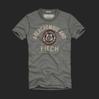 heren abercrombie and fitch korte tees grijs Winkel Haarlem gtkv5349